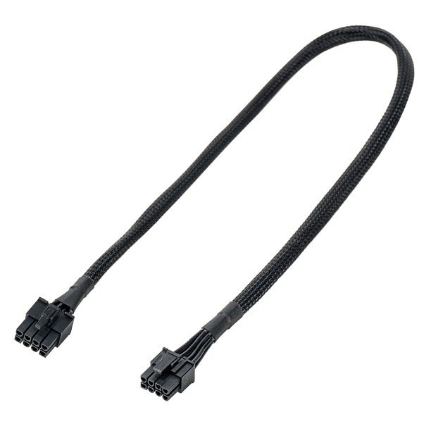 Cable de alimentación YSIUENG de 8 pines a 6+2 pines de 65 cm para Corsair y Thermaltake