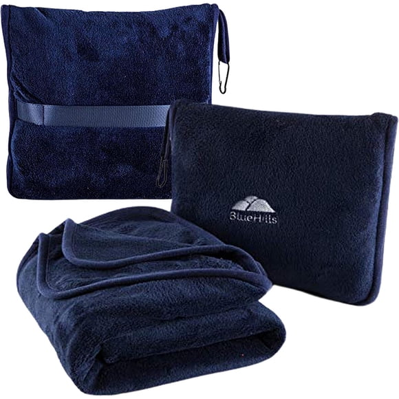 Manta de Viaje BlueHills 60 x 43 MicroPlush con Almohada