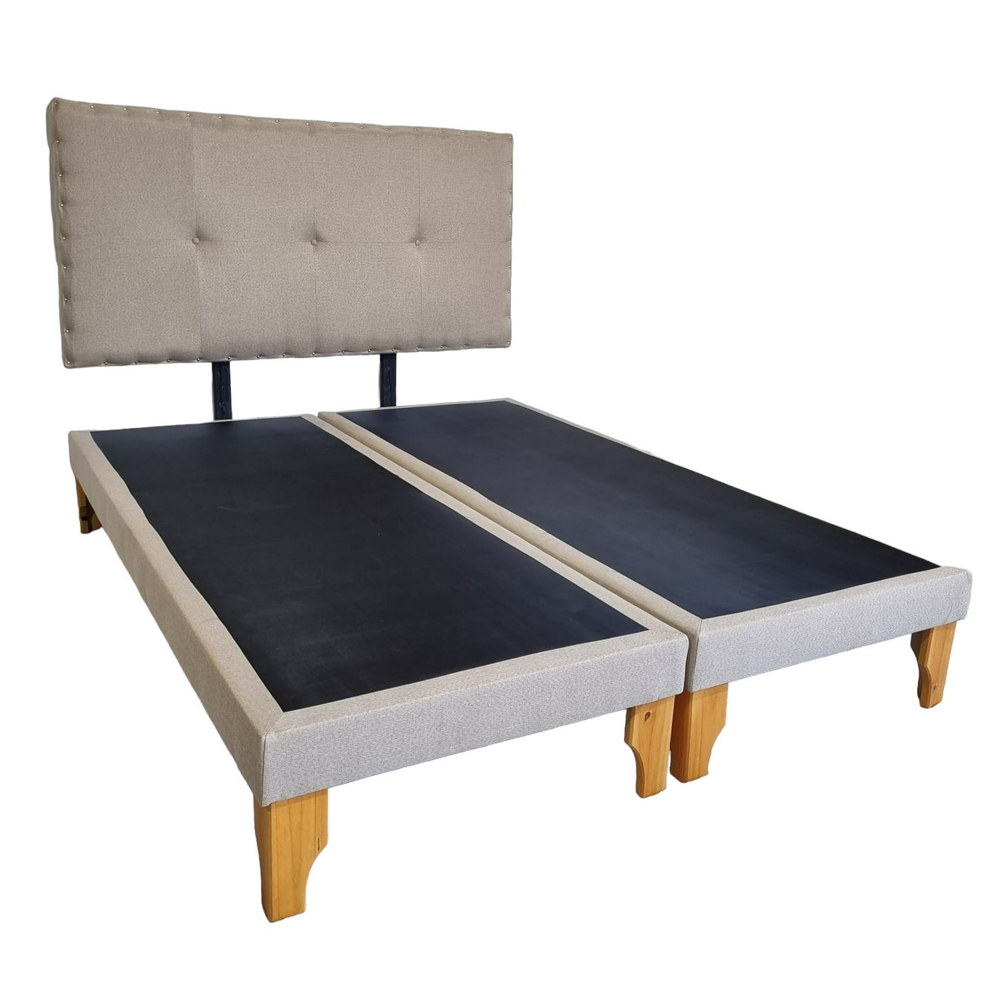 Diseños Valestrini - Cama Europea King Lino Beige