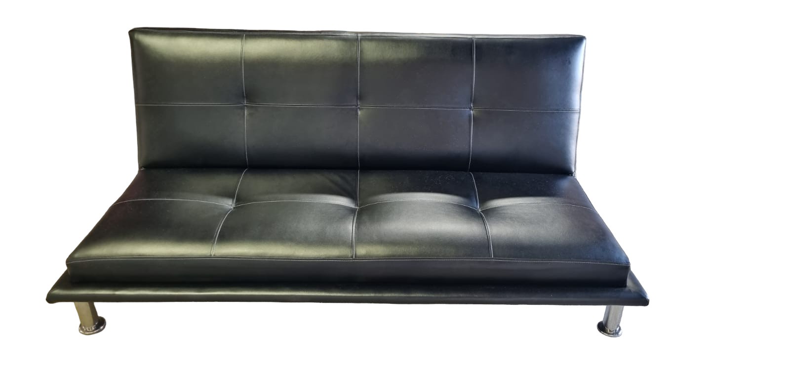 Diseños Valestrini - Sofa Cama Ecocuero Negro