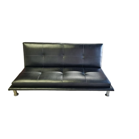 Sofa Cama Ecocuero Negro