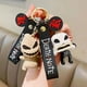 thumbnail image 2 of Cute Pumpkin Doll Keychain - Perfect for Halloween and School Bags - Unique Skull Jack Design - Durable Car Key Ring, 2 of 4