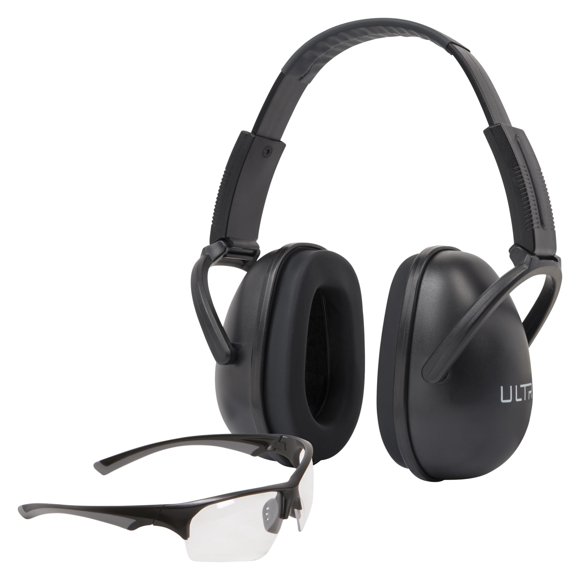 Orejeras ULTRX Blocker y Gafas de Tiro - Negro