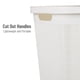 thumbnail image 4 of Cesta para ropa Mind Reader, 60 L, delgada, con tapa de plástico, color blanco, 4 of 7