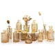 thumbnail image 1 of Juego de 12 jarrones de cristal ámbar para flores TBWIND Gold, 1 of 9