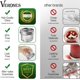 thumbnail image 5 of Frascos para Almacenamiento de Alimentos VERONES 4 oz Paquete de 40 con Tapas, 5 of 7