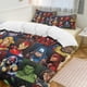 thumbnail image 3 of Spider-Man - Superheroes 3 Piece Sets Full/Queen Size - Reversible Microfiber Quilts with 2 Shams Soft Lightweight Bedspread Coverlet Comforter for All Season Bed Sheets, 3 of 5