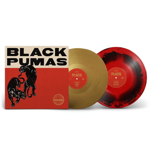 Vinilo Black Pumas Deluxe Gold & Red/Black Marble 2 LP