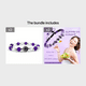 thumbnail image 1 of Amethyst Body-Purifying Bracelets for Yoga, Stress Relief, and Weight Loss - Natural and Healing for Men and Women, 1 of 5