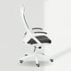 thumbnail image 2 of Silla para escritorio Versalles blanco/cuero negro, 2 of 6