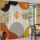 thumbnail image 3 of Cortinas GOLDLAWN, estilo bohemio, con hojas abstractas de mediados de siglo, 135 x 215 cm, 3 of 7