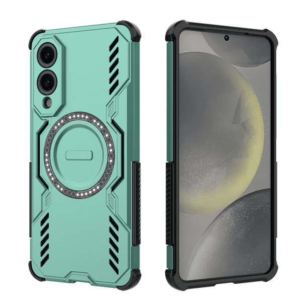 Funda FOXDOCK para Samsung Galaxy S25 Edge , magnética, resistente a golpes, con soporte, unisex, carga inalámbrica