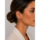 thumbnail image 4 of Aros Ámbar Ovalado Plata 950 Tornillo Mariposa Colgantes Mujer Elegantes Piedra Ámbar., 4 of 5