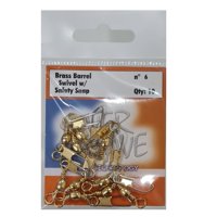 Silver Wave - Destorcedor Con Snap Para Pesca Bronce #6 Sobre Con 10 Unid