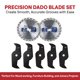 thumbnail image 2 of Cuchilla de sierra Toolway 20 cm 24 dientes Dado set de 23 piezas – eje 5/8\", 2 of 9