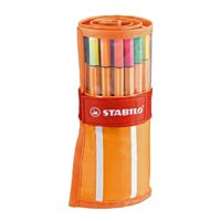 Rhein - Estuche De Lona 30 Fineliner Point 88 Stabilo Multicolor