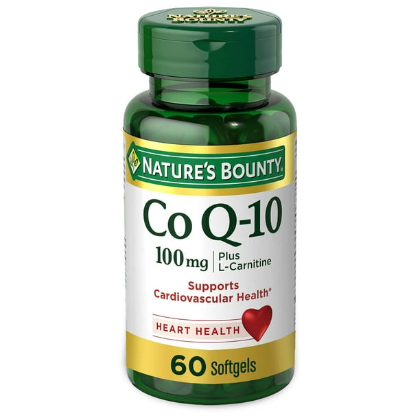 Suplemento dietético Nature's Bounty CoQ10 100 mg con L-Carnitina