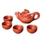 thumbnail image 3 of Juego de té Teaware hecho a mano práctico resistente a altas temperaturas juego de tetera y taza para el hogar para viajes de oficina casa de té Hotel Rojo, 3 of 5