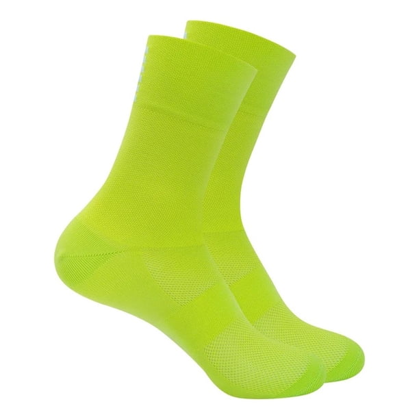 Calcetines Ykywbike Para Ciclismo, Compresoras Transpirables verde claro M