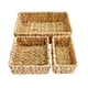 thumbnail image 5 of Caja Rectangular de algas marinas, cesta de almacenamiento tejida a mano, cestas de mimbre multiusos para papelería, toallas pequeñas, decoración para, 5 of 5