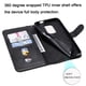 thumbnail image 2 of Funda con Cremallera para Motorola MOTO E7 Plus, Carcasa Cartera de Cuero PU con Soporte y Tarjetero, 2 of 5