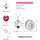 thumbnail image 2 of Collar con colgante de corazón de plata de ley, 2 of 6