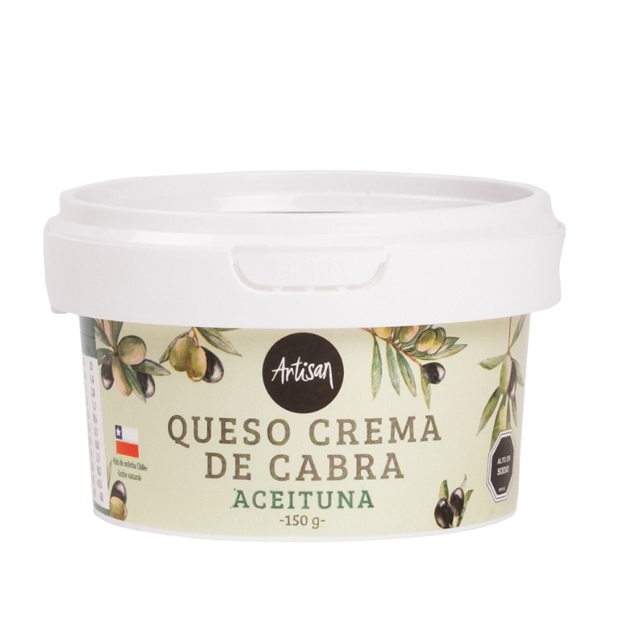 Queso Crema Cabra Aceituna Untable 150 g Artisan