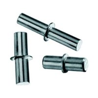 40 Soportes Repisa Niquelado Cristal Duplo Hbt