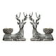 thumbnail image 2 of Portavelas Candelero Tealight Candelabros Chimenea Elk Resina Estatua Plata, 2 of 3