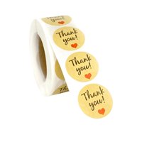 Bothyi - 500 Piezas Gracias Pegatinas Sellos Para Vacaciones Decoración Cumpleaños Fiesta Favores Estilo B