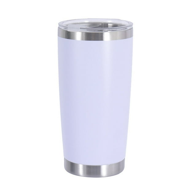 Termo para coche de 600 ml con tapa, termo de acero inoxidable, termo de doble capa