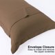 thumbnail image 5 of FUNDAS DE ALMOHADA DE OXFORD DE MICROFIBRA SUAVE 1800 DE REGALWOVEN 2PCS, ESTÁNDAR MARRÓN, 5 of 7