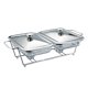 thumbnail image 4 of Calentador De Alimentos Tipo Bufé, Práctico Recipiente Para Alimentos Para Cumplea?os, Fiestas, Catering, Eventos, 1,5 L, 2 Compartimentos, 4 of 5