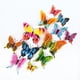 thumbnail image 1 of 12pcs 3d Three-dimensional Double-layer Simulation Butterfly Stickers, Creative Simulation Butterfly Refrigerator Self-adhesive Sticker Magnet With Glue Sticker, Wardrobe Sticker, 1 of 3