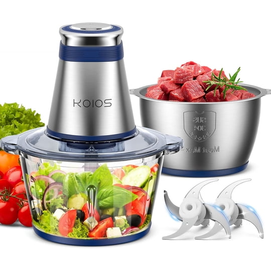Procesador De Alimentos Koios De 500 W Con 2 Recipientes