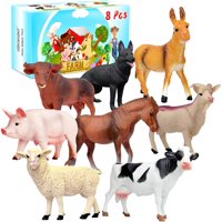 Figuras De Animales Keciabo Farm Animals, 8 Unidades, Para Niños Pequeños