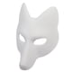 thumbnail image 3 of Máscara de zorro de Halloween Utavu DIY con forma de animal sin pintar, artesanal, blanca, 3 of 3