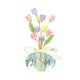 thumbnail image 2 of Adorno De Cristal Con Forma De Flor Para Coche, Accesorio Interior Para Balcón, Escritorio, Flor, 2 of 5