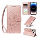 thumbnail image 1 of Funda Cartera para iPhone 14 Pro Perro Cachorro Grabado con Tarjetas Soporte Correa Rosa, 1 of 6