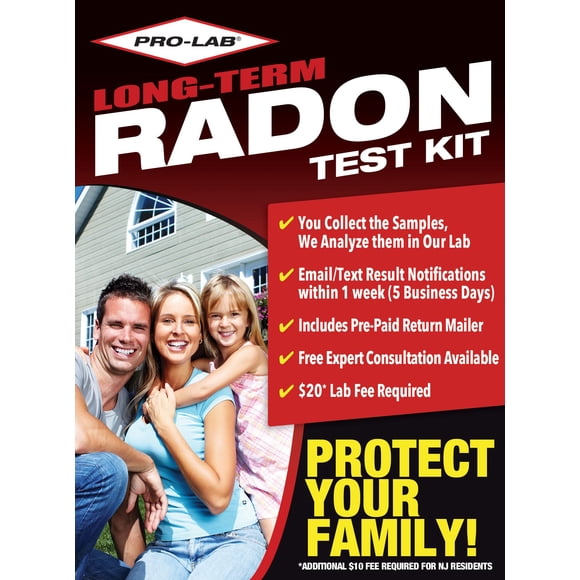 Kit de Prueba de Radón PRO-LAB a Largo Plazo, Aprobado por la EPA