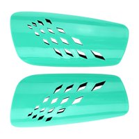 Magideal - Espinilleras De Fútbol, 1 Par Para Adultos, Cojín Eva, Accesorios Cómodos, Protector Compacto, Protección Para Espinilleras De Entrenamiento De Fútbol Verde