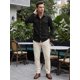 thumbnail image 2 of INSPIRE CHIC Camisa de Trabajo Casual para Hombre con Bolsillos en el Pecho, Manga Larga, Camisa de Carga para Exteriores XL Negro, 2 of 6