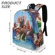 thumbnail image 3 of Moana Princesa-theme Backpack, Campus style schoolbag Bookbag with Adjustable Shoulder Straps And Large Zip Compartment, Unisex Travel Bags.42x30x15cm, 3 of 6