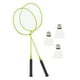 thumbnail image 4 of 2 Raquetas De Bádminton Con 3 Bolas De Nailon, Raquetas De Bádminton De Entrenamiento Familiar, Verde, 4 of 5
