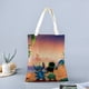 thumbnail image 2 of Lilo y Stitch Bolso de tela con estampado de lienzo para mujer, bolsa de compras reutilizable y estética, con cremallera interior, regalo para mujer,40*40cm., 2 of 6
