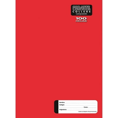 Cuaderno College Liso 100 Hojas Composicion 1 Un Proarte