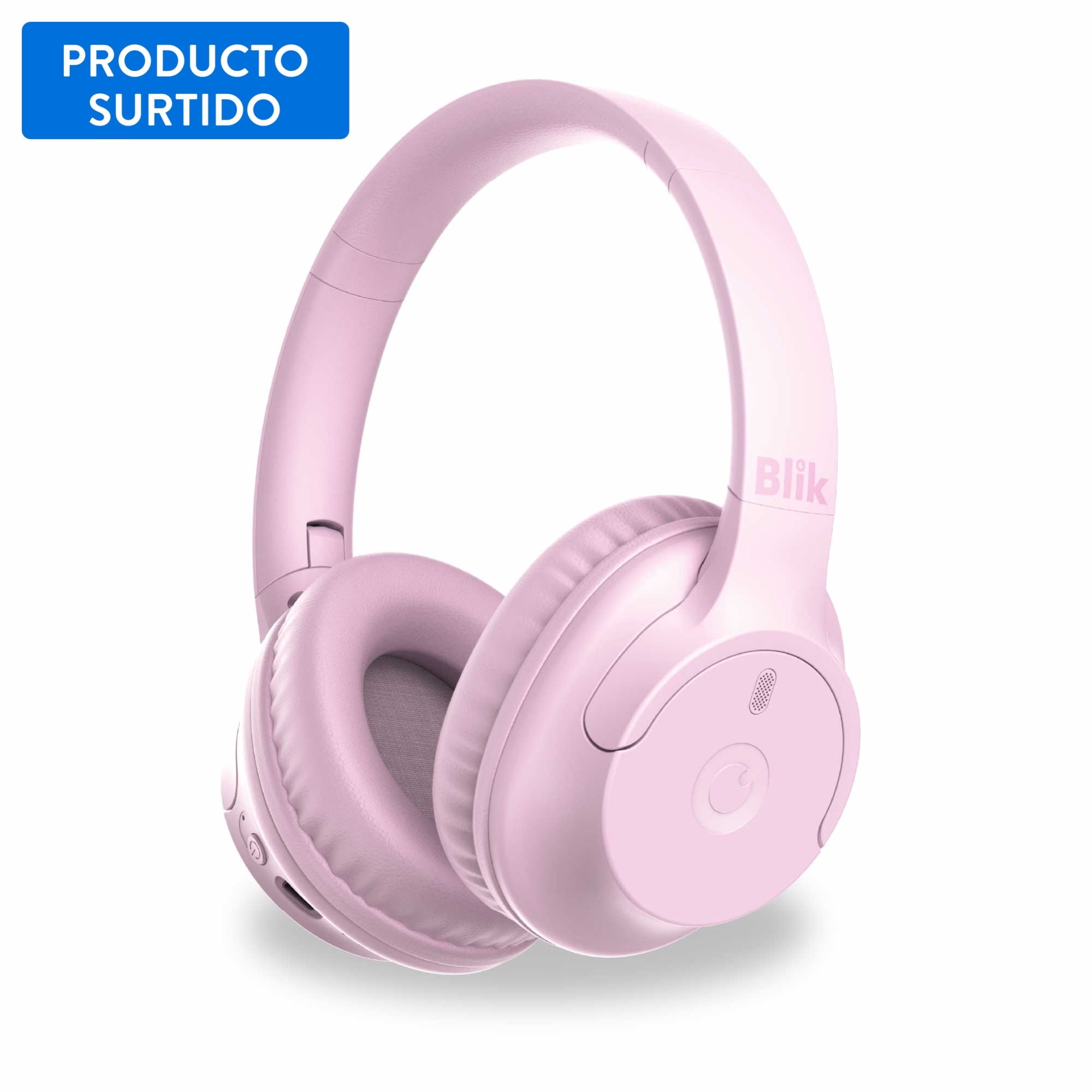Blik - Audífonos Over Ear Soul 250 Bluetooth - Aux - Usb-C Rosado
