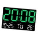 thumbnail image 3 of Reloj De Pared Para Niños Y Adultos, Pantalla LED, Reloj Digital Para El Hogar, Sala De Estudio, Dormitorio, Verde, 3 of 3