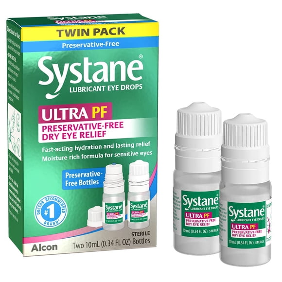 Gotas para ojos Systane Ultra Multidosis, sin conservantes, 20 ml