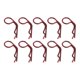 thumbnail image 3 of 10pcs RC Cuerpo Clips Pines R-Pin Para 1/8 1/10 1/12 RC Racing Vehicle Car Decor Rojo, 3 of 5